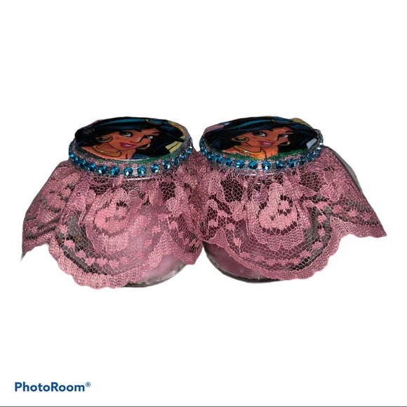 2 Baby Jars Candles Jasmine Hand Made - Picture 1 of 8